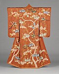 Furisode with paulownia tree and phoenix motifs, Late 18th-early 19th century, Los Angeles County Museum of Art