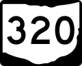 State Route 320 marker