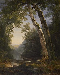 The Catskills, 1859 painting by Asher Brown Durand depicting the Catskills using the "sublime landscape" approach[33]