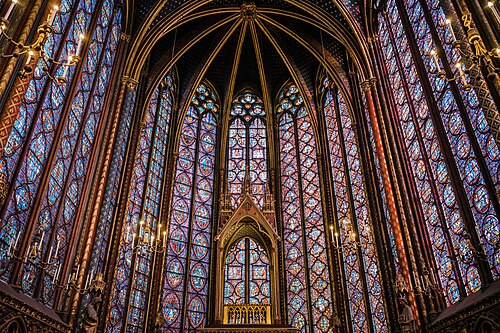 Gothic – Sainte-Chapelle, Paris, by Pierre de Montreuil, 1243–1248[25]