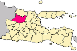 Location within East Java
