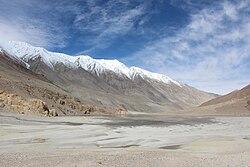 View of Changthang Cold Desert Wildlife Sanctuary