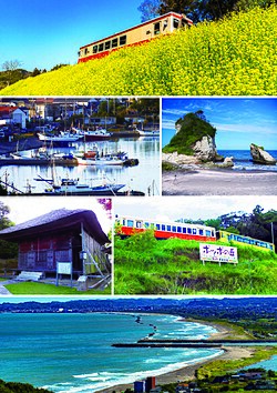 Isumi Railway Ohara Fishing Port • Tsutsugaura Meoto Iwa Daishō-ji • Popo Hill Cape Taitō