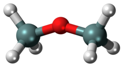 Ball-and-stick model of the disiloxane molecule