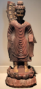"Ashoka-type Buddha", 551 AD. An early example of Sichuanese Buddhist art with heavy Indian influence.[109]