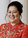 A woman wearing medals