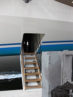 View of the gangway.
