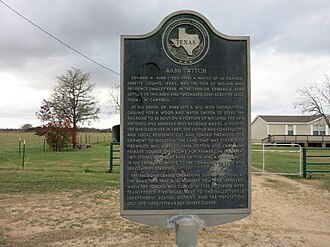 The former site of Rabb Switch is on US 90A west of Sublime, Texas.