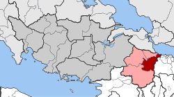 Location within the regional unit