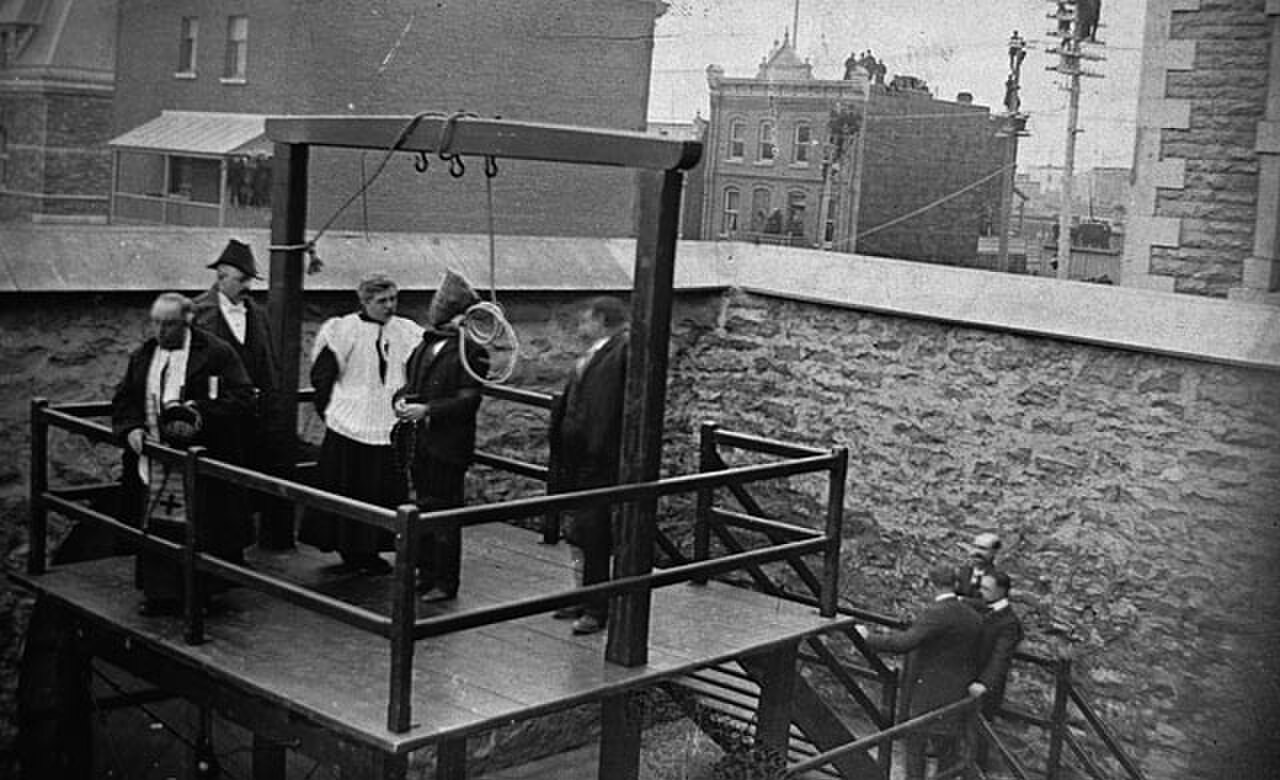 Execution of Stanislaus Lacroix in Hull, Quebec, Canada 1902.jpg