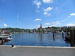 Another view of Jürgensby and the harbour of Flensburg.