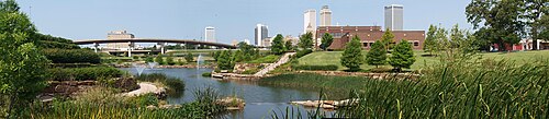 Central Park in Downtown Tulsa June 9, 2011.