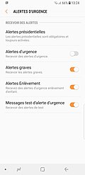 Android settings for FR-Alert
