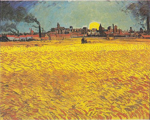 Sunset: Wheat Fields Near Arles, June 1888, Kunstmuseum Winterthur, Switzerland (F465)