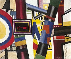 Fernand Léger, The Railway Crossing, 1919, oil on canvas, 53.8 × 64.8 cm, The Art Institute of Chicago