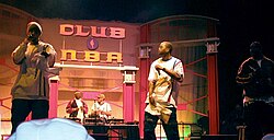 Def Squad members Redman (left) and Erick Sermon performing at the 2004 NBA All-Star Jam Session in Los Angeles