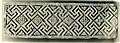A fragment from a limestone frieze with diagonal key patterns and rosettes from 6th century Byzantine Egypt, in the collection of the Metropolitan Museum of Art.