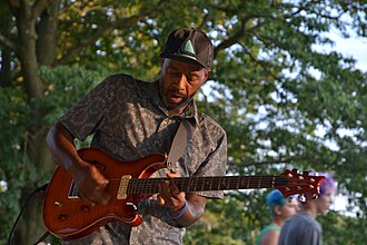 Treece performing in Carnegie, Pennsylvania in 2021