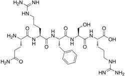 Chemical structure of Opiorphin.