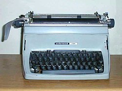 A typewriter