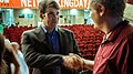 Keith Ferrazzi with Leonid Bugaev at networking event Networking Day 2012