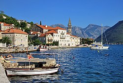 View of the town from the west.