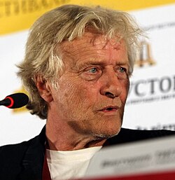 Portrait of Rutger Hauer at the Odessa International Film Festival.