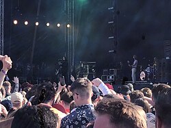 Webster performing at Neighbourhood Weekender in 2023