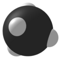 Spacefill model of plumbane