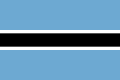 Flag of Botswana , (sable)