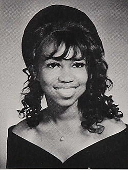 Debravon Lewis senior class portrait at Encinal High School (Alameda, California), 1971