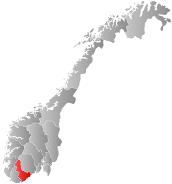 Aust-Agder within Norway