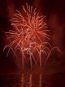 red fireworks