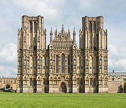 West front of Wells Cathedral (1220–1240)