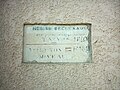 A plaque commemorating the flood of 1840 at Quincieux
