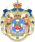 The German Glücksburg dynasty adopted Heracles into its coat-of-arms in 1863 when they became the royal family of Greece; the stylization of Heracles following the common usage of "wild man" in heraldry all over Europe.[254]