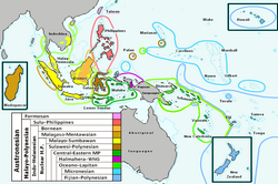 Distribution of Austronesian – Greenhill, Blust & Gray (2008)