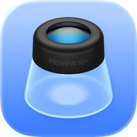 photograph and loupe