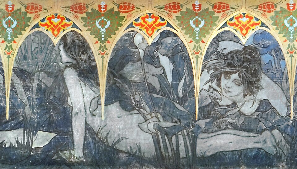 A scene from the decoration, Petit Palais Museum Paris