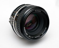 AI-S Nikkor 50 mm f/1.8 (AI/AI-S type, late 1970s to mid-1980s)