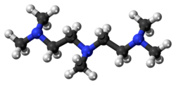 Ball and stick model of PMDTA