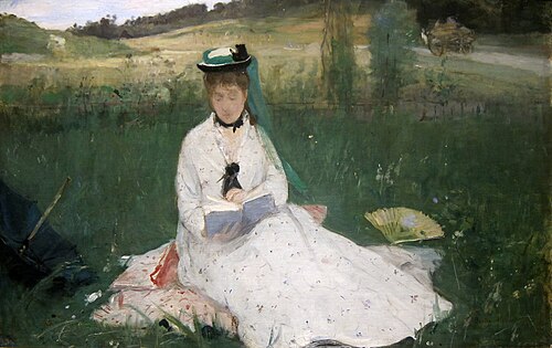 Reading (portrait of Edma Morisot)[g] (1873), Cleveland Museum of Art