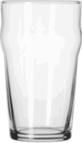 "Nonic" pint glass.