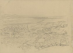 F1541v Bird's-Eye View of the Village, Van Gogh Museum
