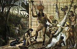 Famille d’un Chef Camacan se préparant pour une Fête, c. 1820-1830