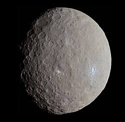Dawn image of the dwarf planet Ceres.
