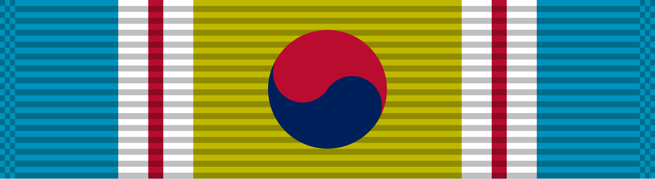 Republic of Korea War Service Medal ribbon.svg