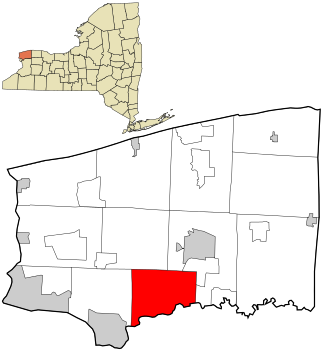 Location in Niagara County and the state of New York.