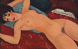 Red Nude (1917) by Amedeo Modigliani