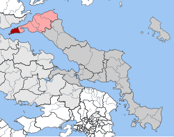 Location within the regional unit
